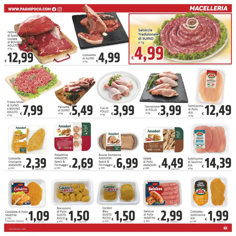 Volantino Paghi Poco Sottocosto dal 23/10 fino al 2/11/2026