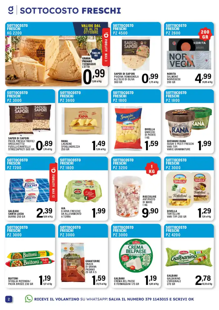 Volantino Gecop Sottocosto Freschi dal 19/10 fino al 1/11/2026