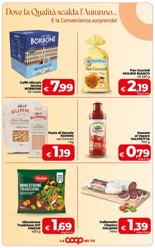 Volantino Coop Sicilia Dove la Qualità scalda l’Autunno dal 23/10 fino al 2/11/2026