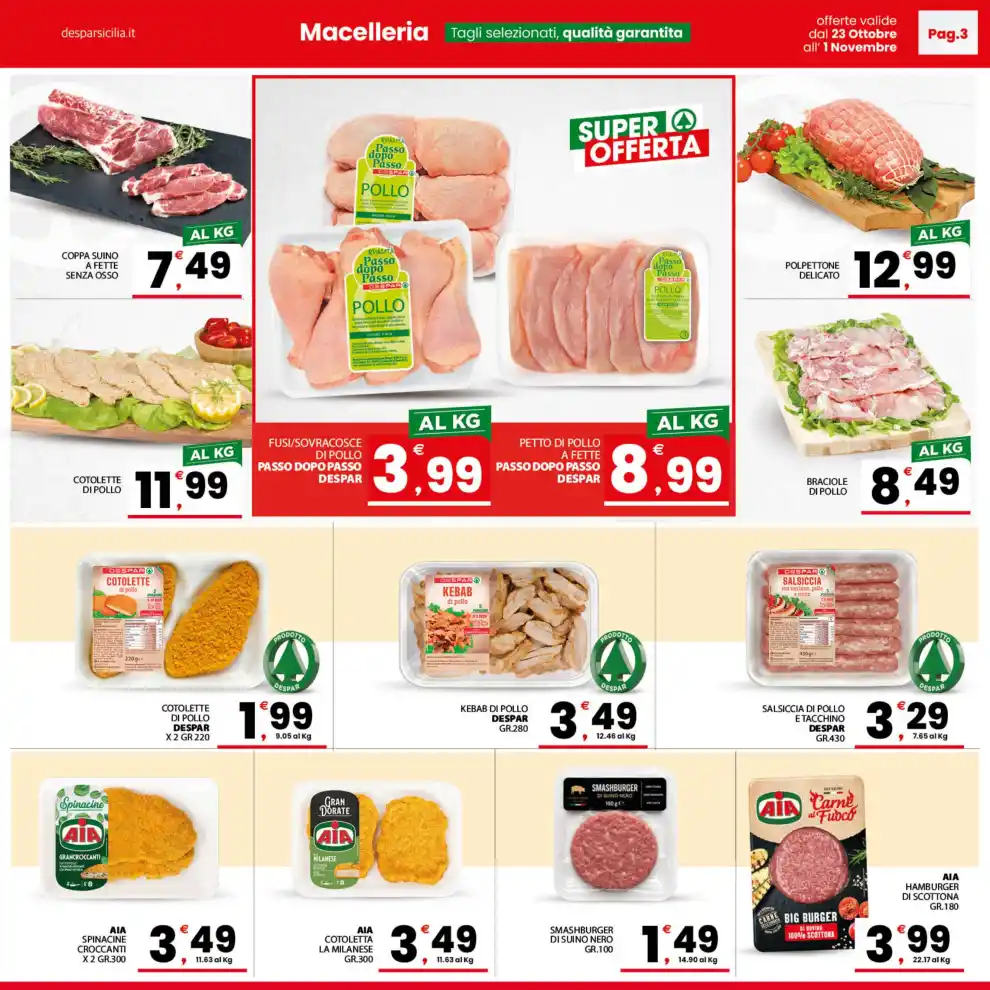 Volantino Despar Sicilia Accendi il risparmio dal 23/10 fino al 1/11/2026