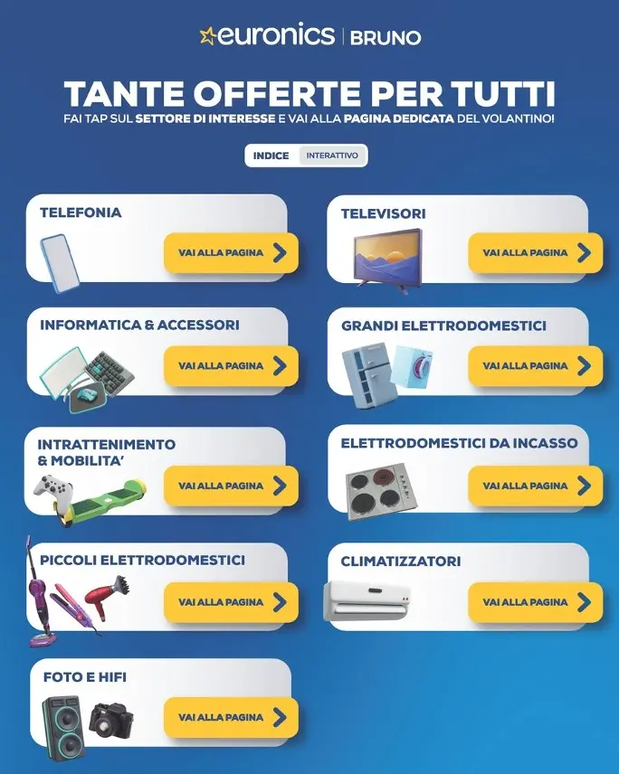 Volantino Euronics Bruno Black Friday dal 29/10 fino al 11/11/2026